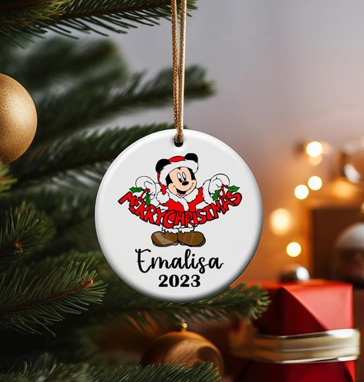 Personalized Minnie Mouse Ornaments, Tree Ornaments, Disney Ornaments