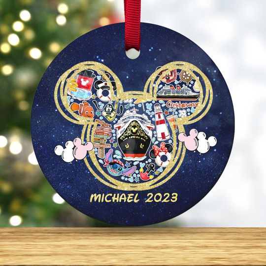 Personalized Disney Cruise Ornament, Cruise Ornament, Disney Christmas Gift