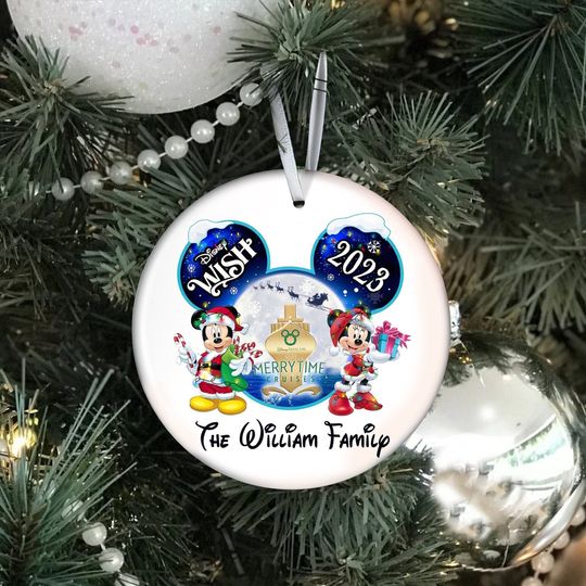 Personalized Cruise Ornament, Disney Cruise Ornament, Disney Christmas Gift