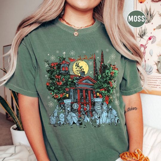 Haunted Mansion Christmas Shirt, Disney Haunted Mansion Shirt