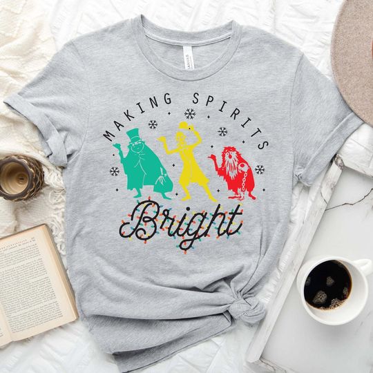 Making Spirits Bright Disney Christmas Shirt, Haunted Mansion Shirt