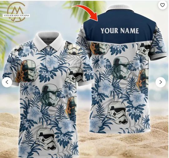 Personalized Star Wars Stormtrooper Disney Golf Polo Shirt