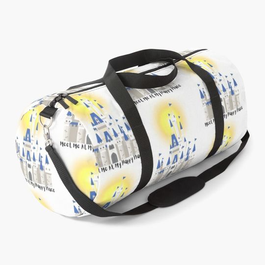 Discover Meet Me At My Happy Place Disney Duffel Bag