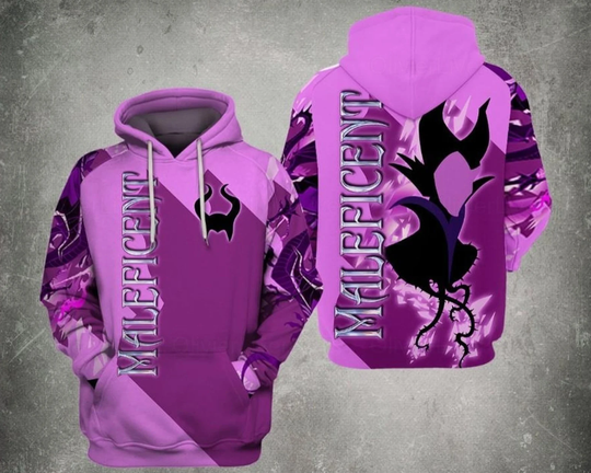 Maleficent Queen Sleeping Beauty Villain Disney Hoodie, Disney 3D Hoodie