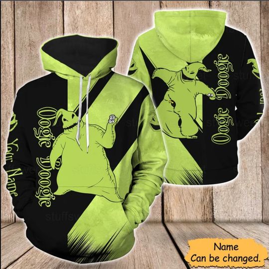Personalized Oogie Boogie  Disney Hoodie, Disney 3D Hoodie
