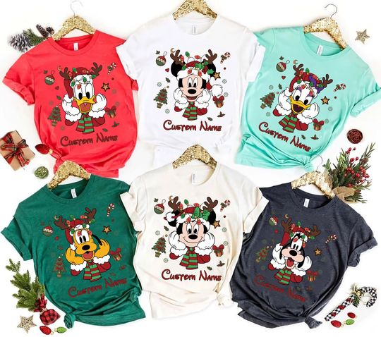 Personalized Disney Mickey And Friends Christmas 2023 T-shirt