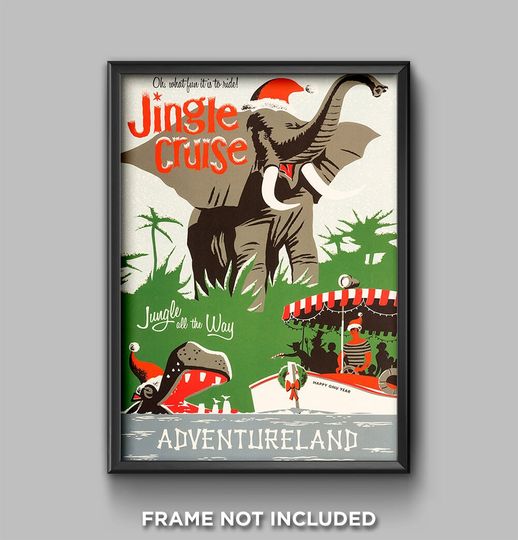 Jingle Cruise Christmas Disney Poster