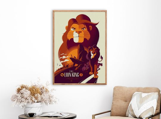 Vintage Disneyland Lion King Poster