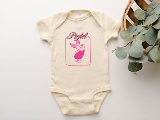 Piglet Onesie Disney Animal Lover Tee Shirt Piglet Baby Boy Girl