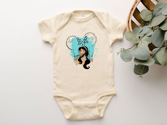 Aladdin Onesie Jasmine Disney World Castel Mickey Mouse Ears Tee