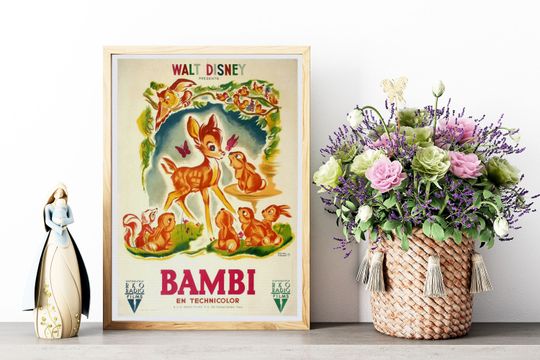 Disney Bambi Movie Poster