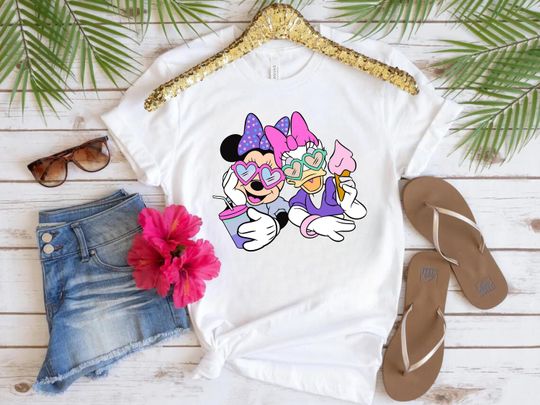 Minnie and Daisy Face, Best Friends Minnie and Daisy Shirt, Disney Tie Dye Shirts