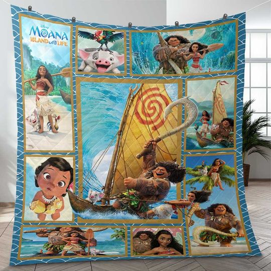 Moana Disney Fleece Blanket, Princess Moana Disney Blanket