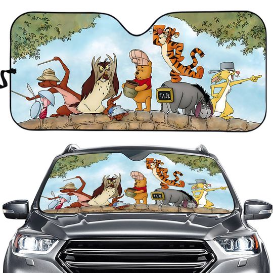 Disney Winnie The Pooh Group Portrait Sunshade