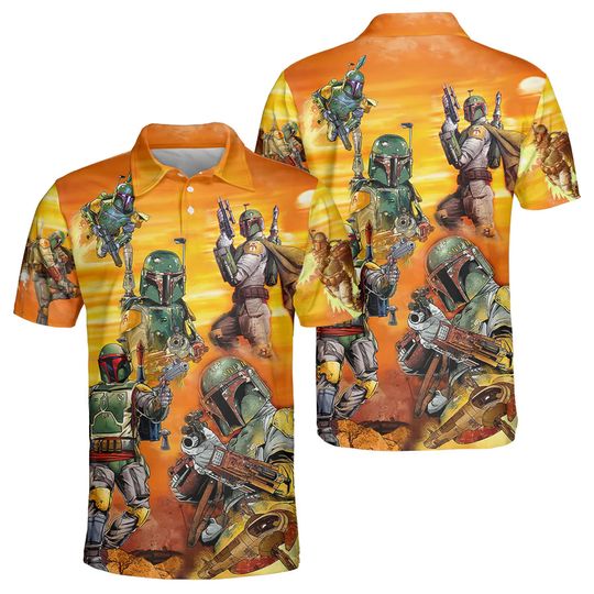 Star Wars The Mandalorian Disney Golf Polo Shirt