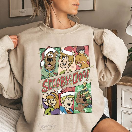 Scooby Doo Christmas Sweatshirt, Disney Scooby Shirt