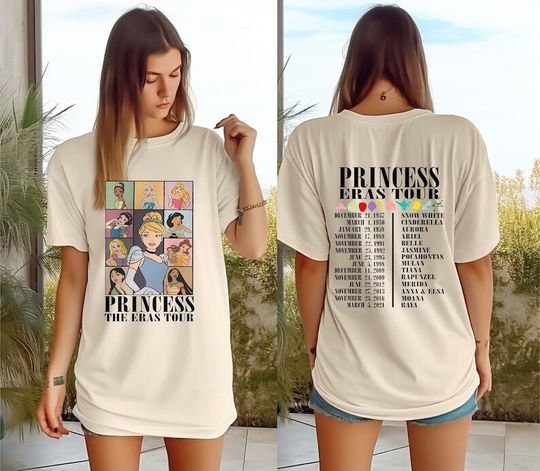 Princess Eras Tour Shirt, Disney Princess Royal Tour Tee, Disney World Shirt