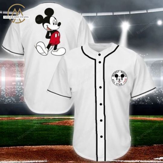 Mickey Mouse All Star Baseball Jersey Shirt, Disney Trip 2023 Shirt, Mickey And Friends Family Vacation Shirt