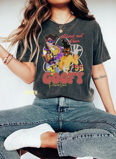 Powerline Stand Out Tour 95  Shirt, Vintage Goofy Movie Powerline Shirt, Disneyland Family