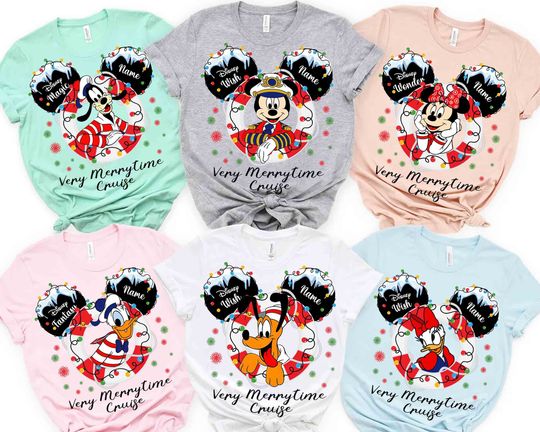 Custom Disney Cruise Family Christmas Shirts