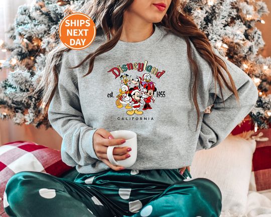 Discover Mickey And Friends Christmas Disney Sweatshirt