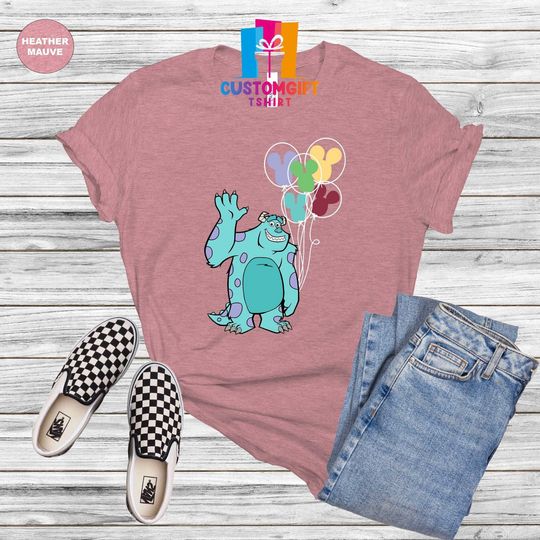 Sully T-shirt, Disney Shirt, Monsters Inc Shirt, Balloons T Shirt