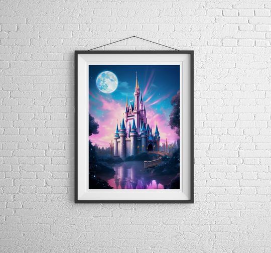 Magic Kingdom Fantasy Style Poster, Disney Poster, Disney Posters