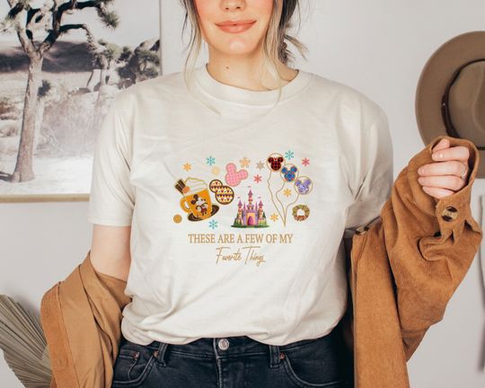 Discover These Are A Few Of My Favorite Things Shirt, Disney Castle Shirt, Disneyland Shirt