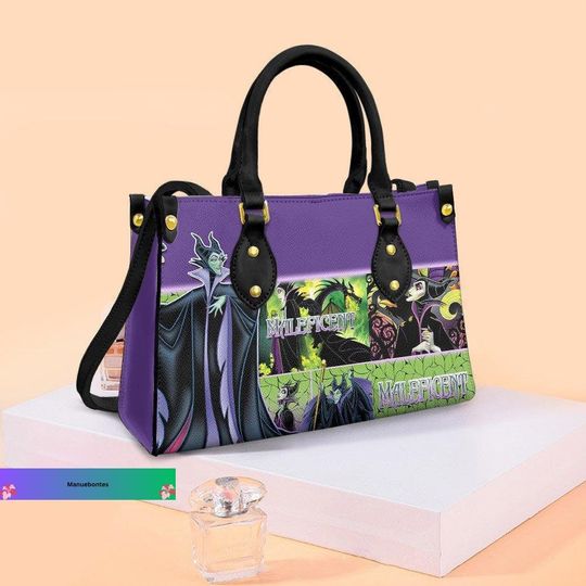 Halloween Gift, Maleficent Leather Bag, Disney Villains Handbag