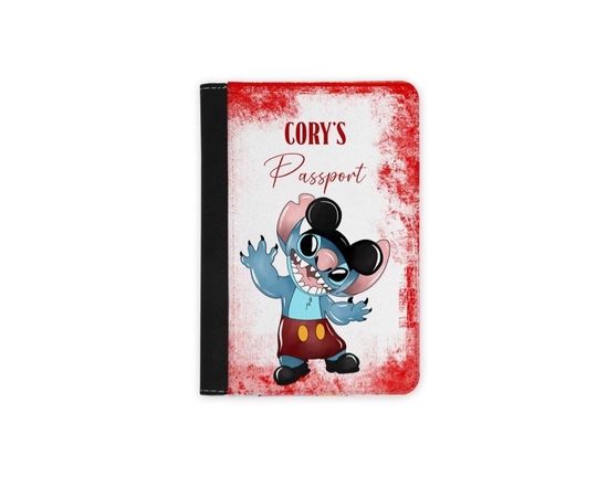 Personalized Stitch Disney Passport Cover
