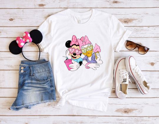 Minnie and Daisy Summer Vibes Shirt, Disney Besties Shirts