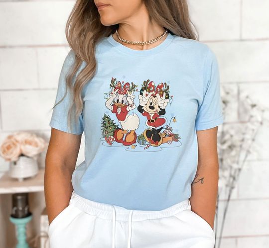 Minnie And Daisy Duck Shirt, Disney Christmas Shirt