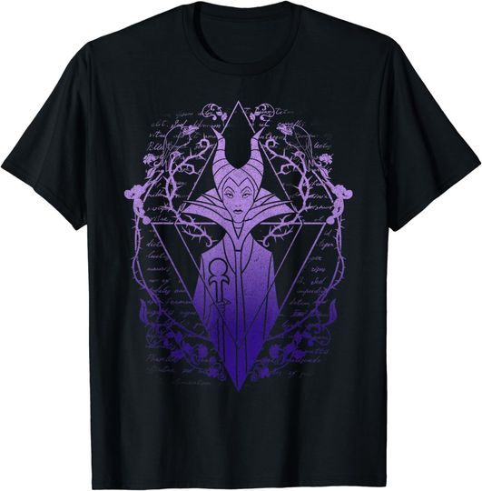 Disney Sleeping Beauty Maleficent Fade Triangle T-Shirt