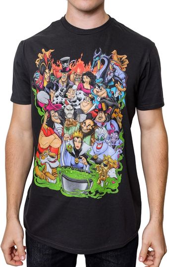 Discover Disney Villains Group Collage Gaston Ursula Maleficent