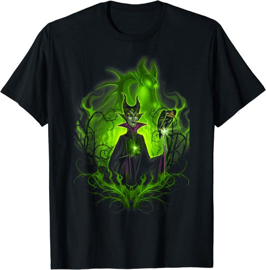 Discover Disney Sleeping Beauty Dark Detailed Maleficent T-Shirt