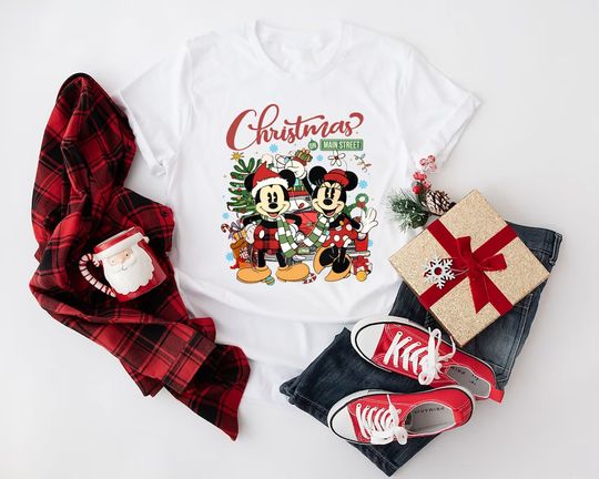 Mickey Christmas, Disney Family Christmas Shirt, Pluto Christmas Shirt