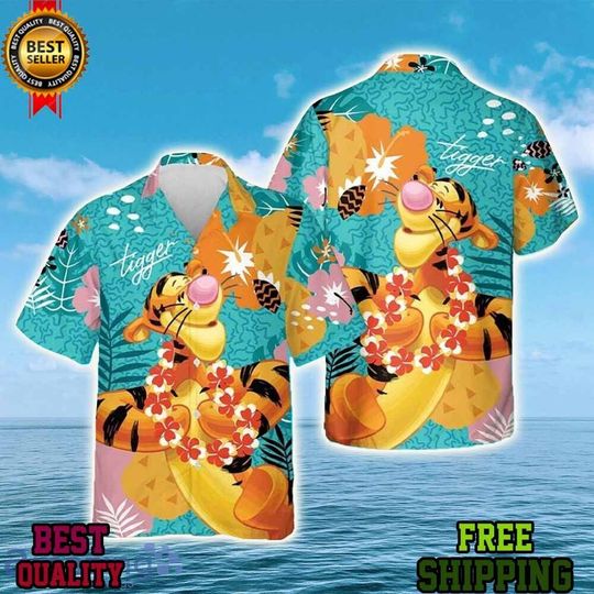 Tigger Winnie The Pooh Disney Tropical Forest Hawaiian Shirt
