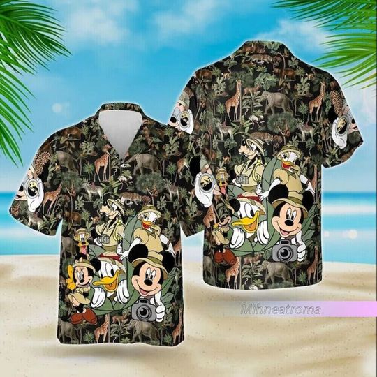 Sale, Disney Animal Kingdom Mickey Hawaiian Shirt, Shirt 3D All Print Size S-5XL