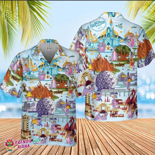 Discover ! Disney Figment Funny Hawaiian Shirt - Aloha Shirt, Size S-5XL