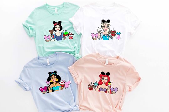 Princess Snacks Group Shirt, Disney Princess Shirt, Disney Snack Shirt