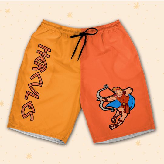 Discover Personalize Hercules strong Shorts JS Custom 3D Shorts Sports Outfits Cute Gifts For Fans Disney