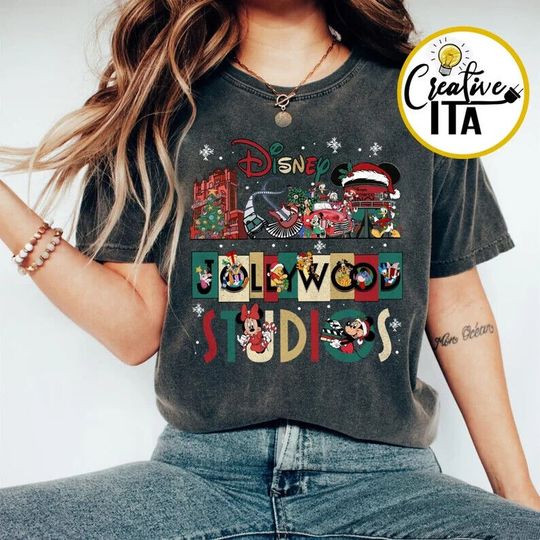 Disney Jollywood Studios Christmas shirt, Christmas Hollywood T-Shirt