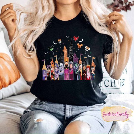 Disney Castle Villains Halloween T-shirt