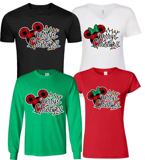Disney Family Merry Christmas Vacation T-Shirts