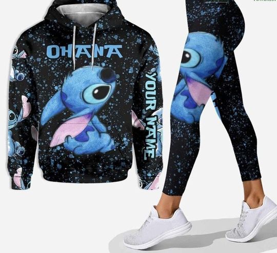 Stitch Galaxy  Legging , Disney Workout Legging, Disney Fan Gift