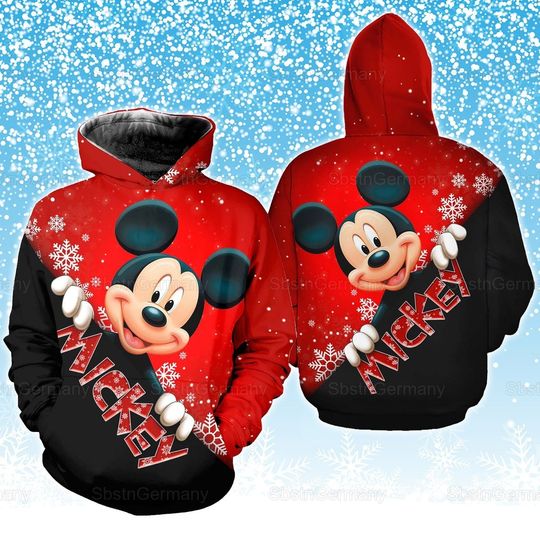 Mickey Hoodie, Merry Christmas Mickey, Disney Christmas