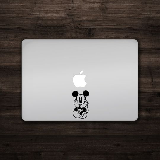 Discover Mickey Mouse Sitting - Disney Mickey Mouse Laptop Skins