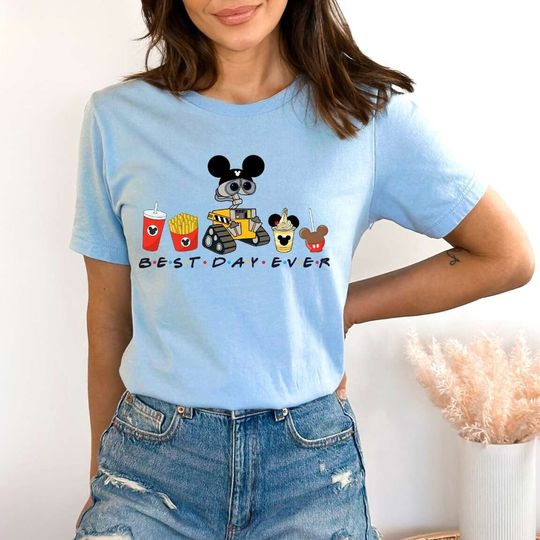 Wall-e Best Day Ever Shirt, Disney Pixar Shirt, Disney Trip Tee, Disney Wall-e Snacks