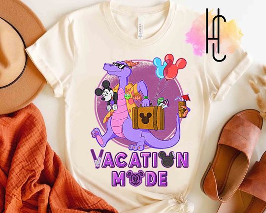 Funny Figment & Mickey Mouse Vacation Mode Disney Epcot