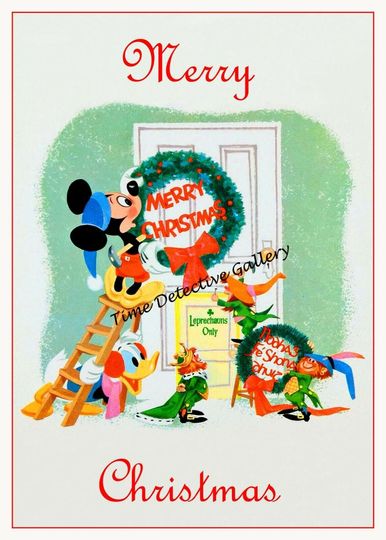 Vintage Disney Christmas Poster
